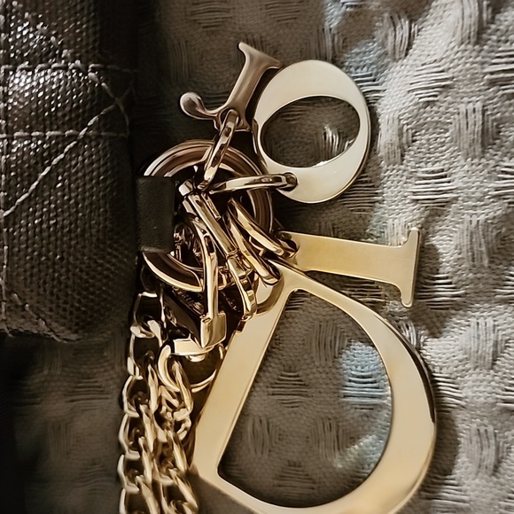 Christian Dior New Authentic Panarea Coated Canvas Cannage clutch L10xH 6 1/2 - Picture 6 of 7